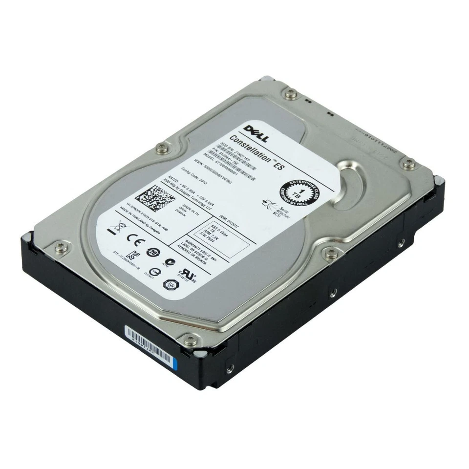 Hard Drive Dell 0740YX 740YX 1TB 7200U/Min 64MB SAS-2 ST1000NM0001 3.5'' Inch - Image 2 of 3