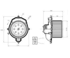 Interior Blower NRF 34269 for Citroen Berlingo Multispace