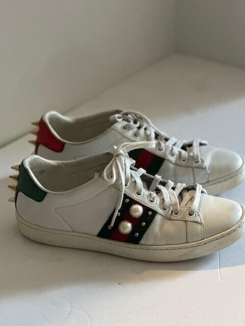 Gucci Ace Studded Whites Shoe Size 35.5 US 5.5 431887 Gucci Ace Studded Whites Shoe Size 35.5 US 5.5 431887