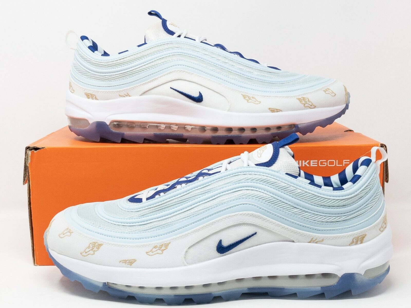 Nike Air Max 97 Golf Shoes  Where to Buy Triple White AM97G