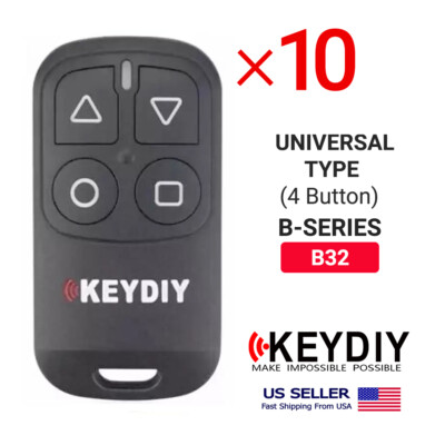 10x KEYDIY KD Universal Garage Remote Key B-Series 4 Buttons B32