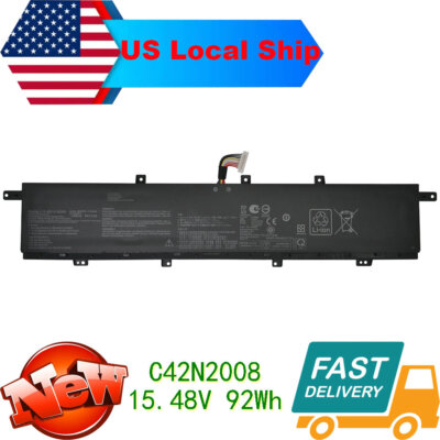C42N2008 92Wh Battery for Asus ZenBook Pro Duo 15 OLED UX582HM UX582HS UX582LR