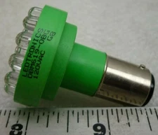 Ledtronics Mini Light Bulb, 120VAC, G8, P/N DBM619-0BG