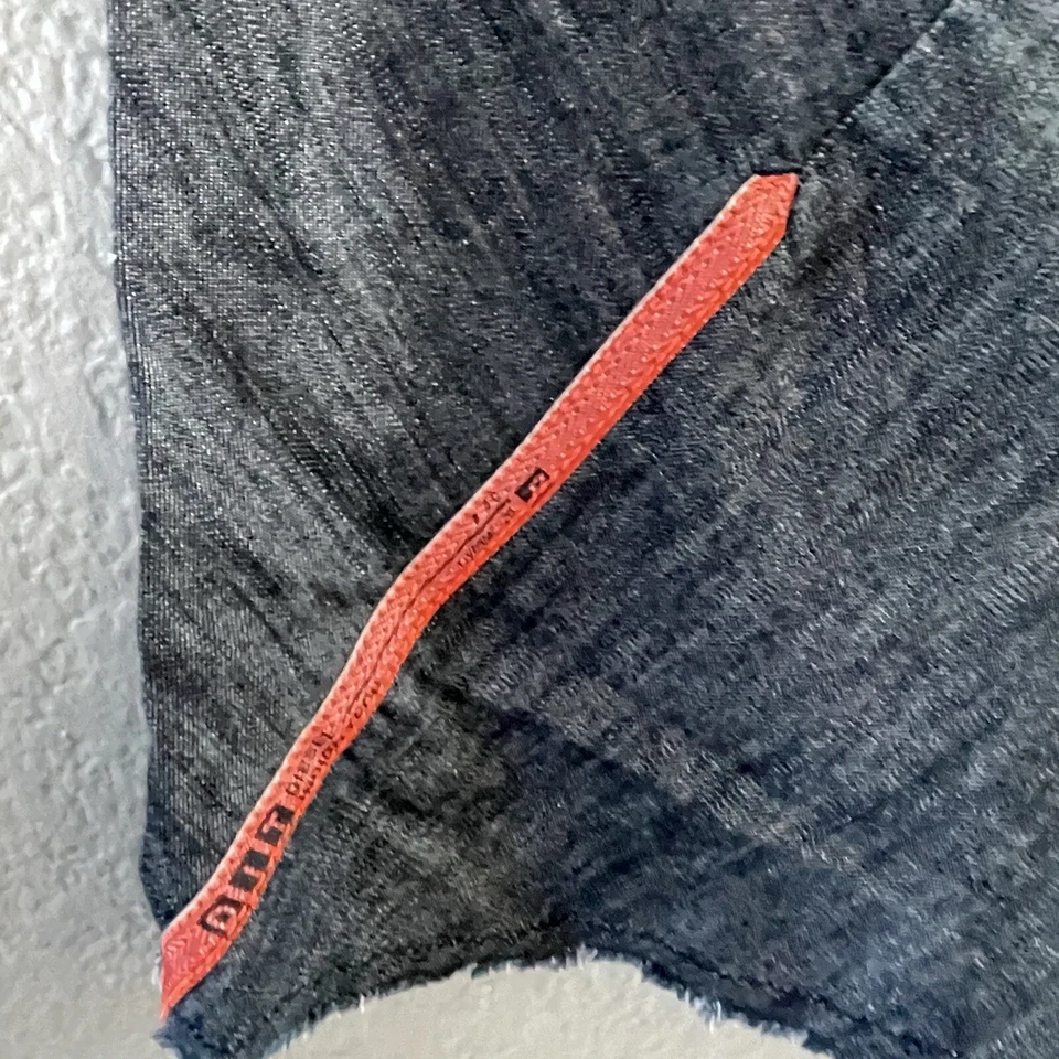 Винтажная женская юбка Diesel 26 серая оранжевая без застежек на талии хлопок Y2K - Изображение 3 из 4