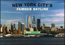 Foglio francobolli NEVIS 2016 NY 2016 Stamp Expo MNH #30990