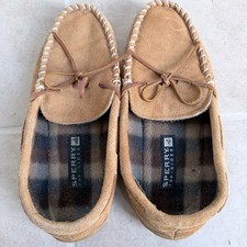 Sperry Top Sider Lined Moccasin Slippers Men’s Size 11
