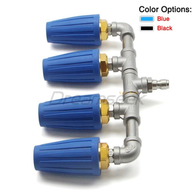 #ad High Pressure Washer 4 Turbo Nozzle 360° Rotating Spray Tip 4000PSI 1 4quot; Quick $79.99