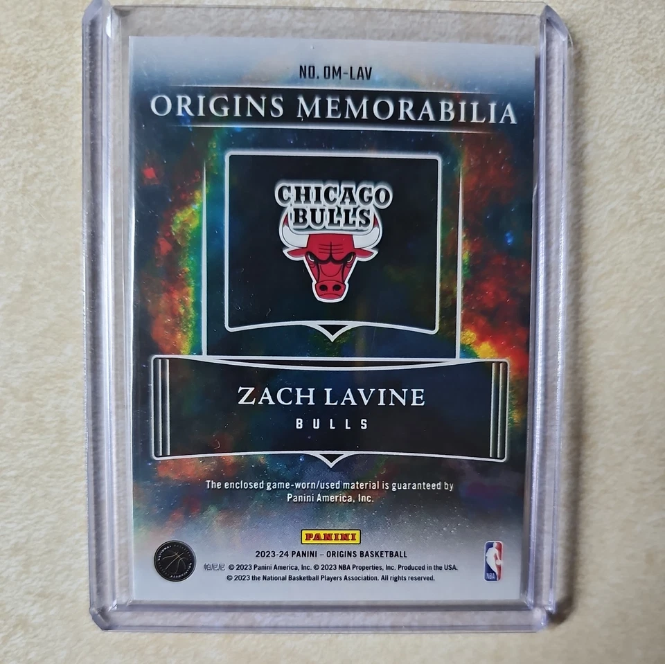 2023-24 Panini Origins Memorabilia Zach LaVine Patch GOLD #5/10 🔥 RARE EBAY 1/1 - Image 2 of 2