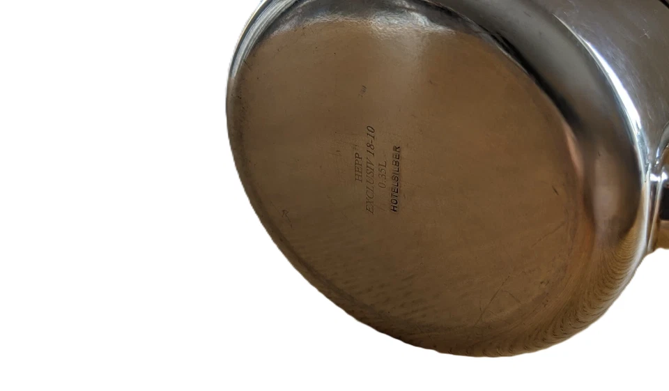 Tetera HEPP 'Exclusiv Hotelsilber' - Plateada 0,35 L - Hecha en Alemania Foto 4 de 4