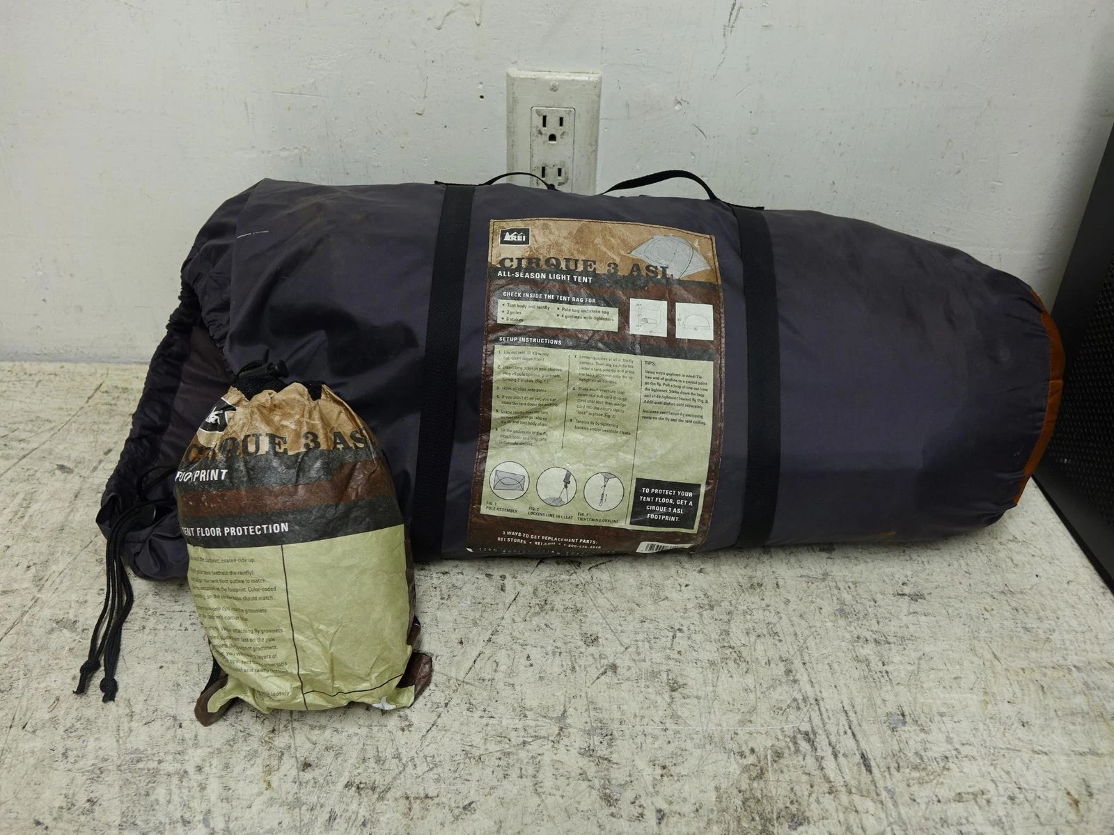 REI Cirque ASL 3 Tent with Rainfly and Footprint ~ FREE SHIPPING
