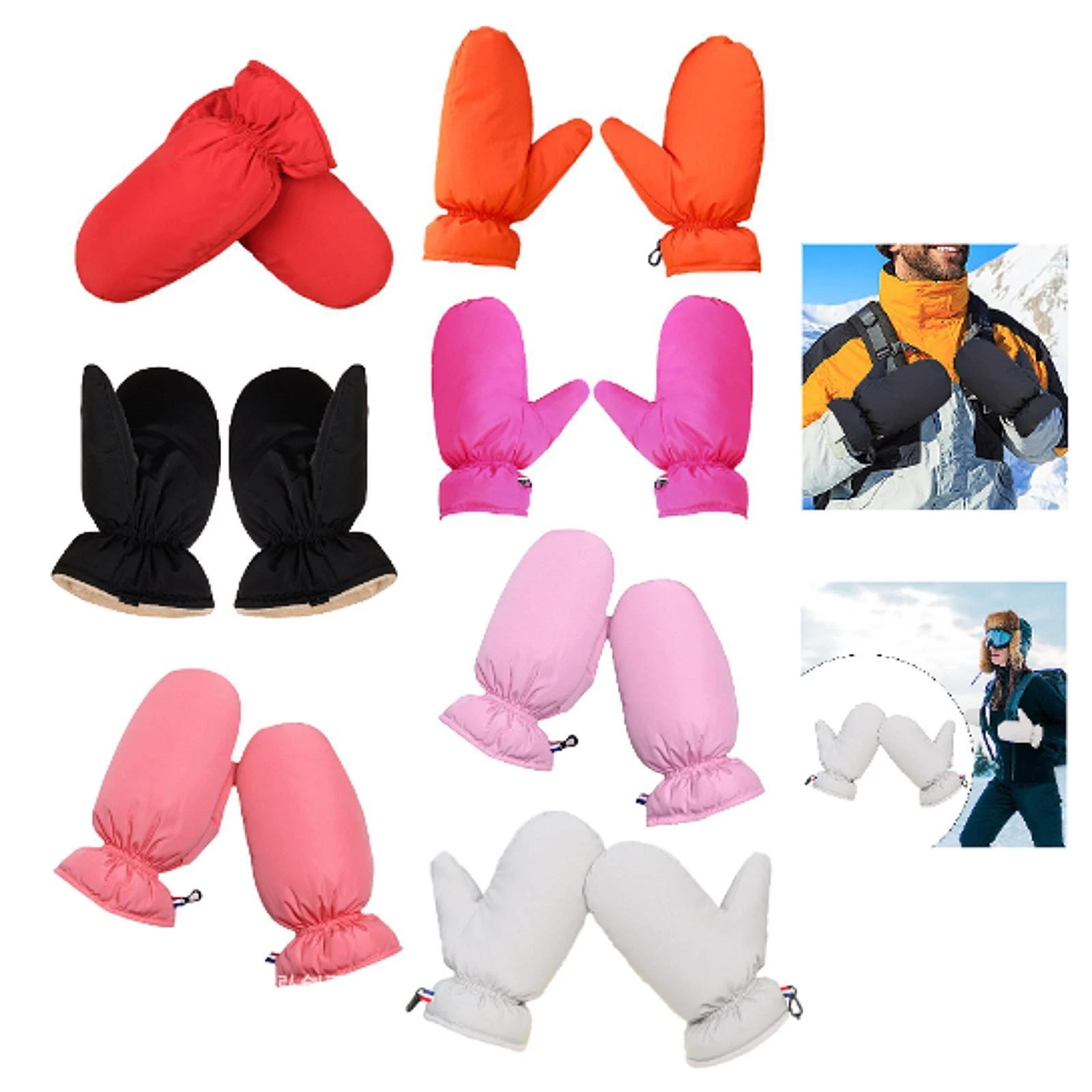 Down Mittens Ski Mittens Comfortable Lightweight Water Resistant Duck Down Cold
Opens in a new windo