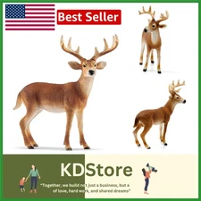Wild Life White-Tailed Buck: Realistic Animal Figurine for Creative Play
