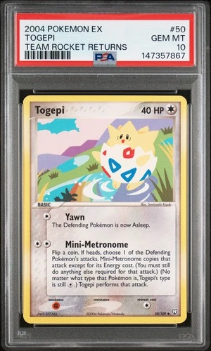 TOGEPI 50/109 TEAM ROCKET RETURNS POKEMON PSA 10