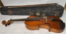 Antique E. MARTIN Sachsen Copy of Amati Violin NICE PLAYS VIDEO CHILDS SIZE C5