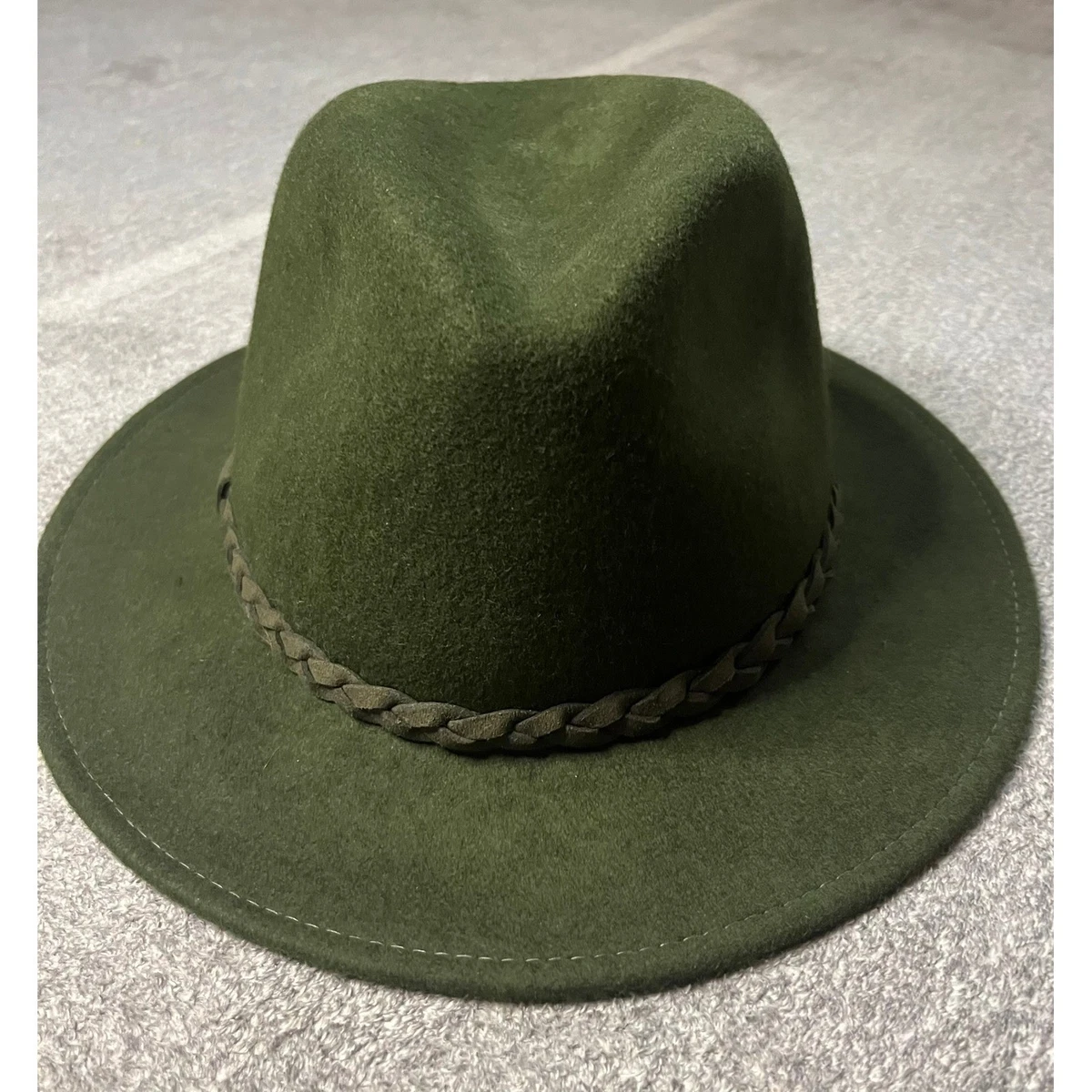 NWOT Vintage 100% Wool Fedora Size M 100% Wool Vintage Hats for Women for sale - eBay main image 2