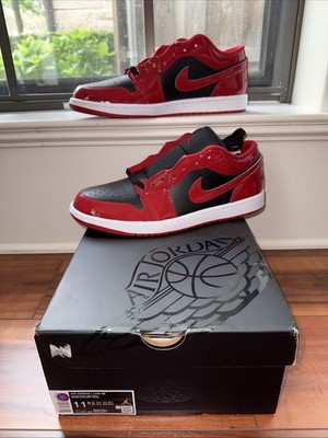 Air Jordan 1 Low SE Men's Size 11.5 HV4089 006 Black/Varsity Red
