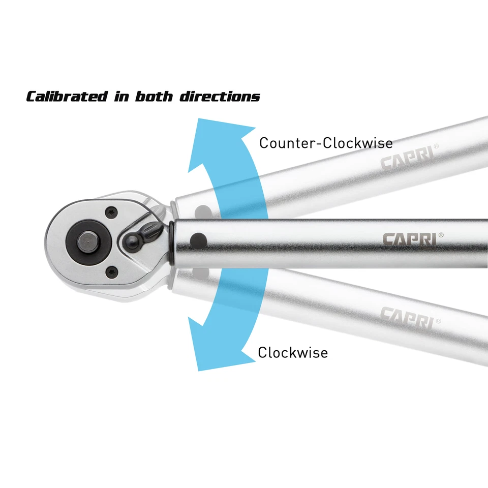 Capri Tools 1/2-Inch Drive 30-250 ft/lbs Industrial Torque Wrench - Image 4 of 4