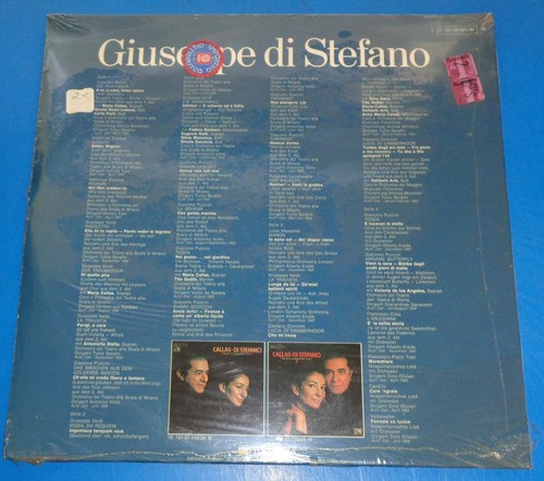 GIUSEPPE DI STEFANO Arias/Duets/Scenes/Canzones - Electrola 1C 187-985/86 SEALED - Picture 2 of 2