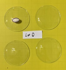 4 pcs. Clear Convex Clock Glass Size 3 7/8 See Pics Lot D
