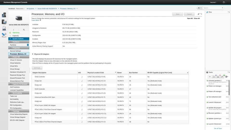 IBM Power E850C 4U Server 8408-44E 4x 10C Power8 1024GB RAM 8x 2.5" +4x 1.8" Bay - Image 3 of 4