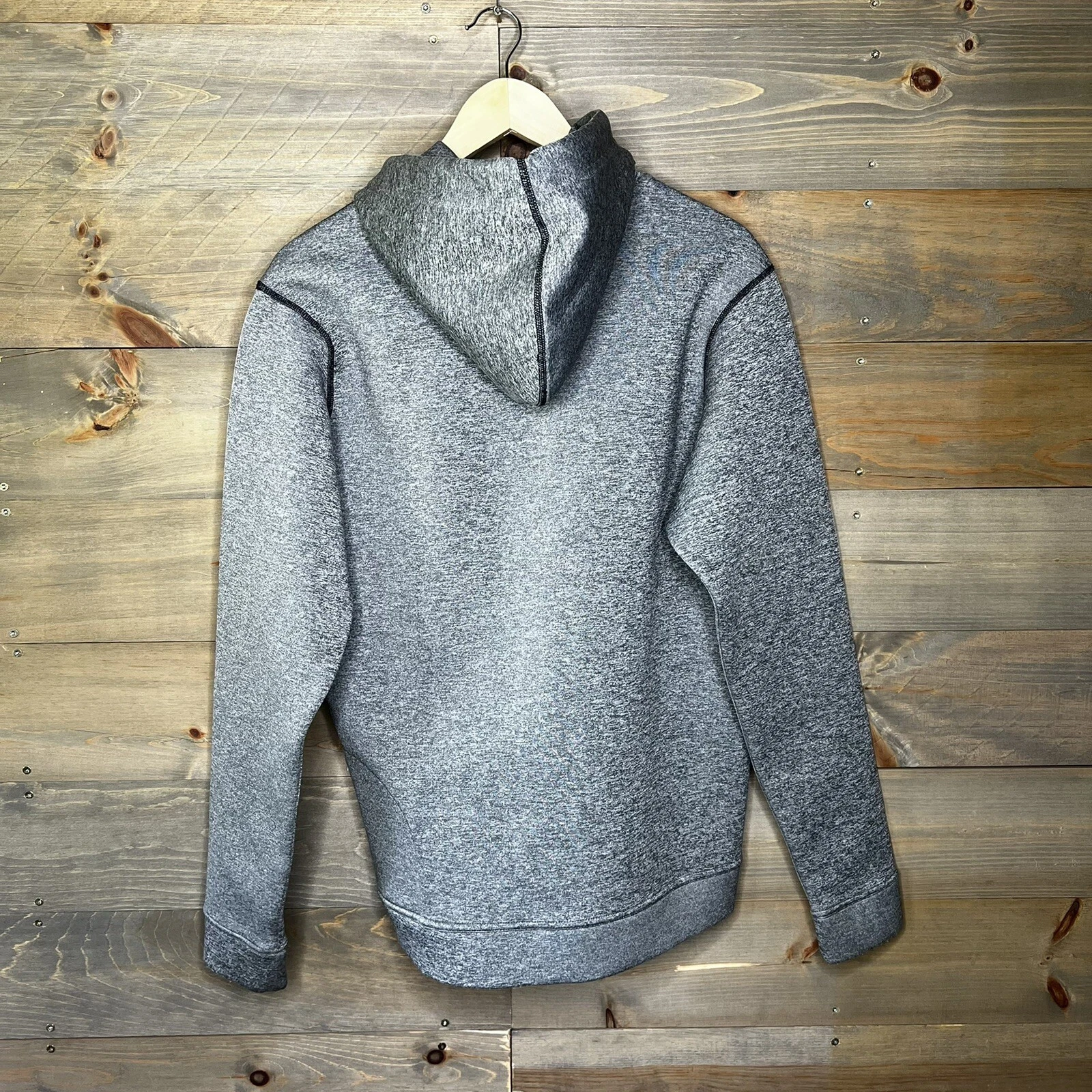 VETEMENTS Sodo Apparel Tech Fleece Pullover Felpa con Cappuccio Performance Grigio Slu Uomo Taglia Media