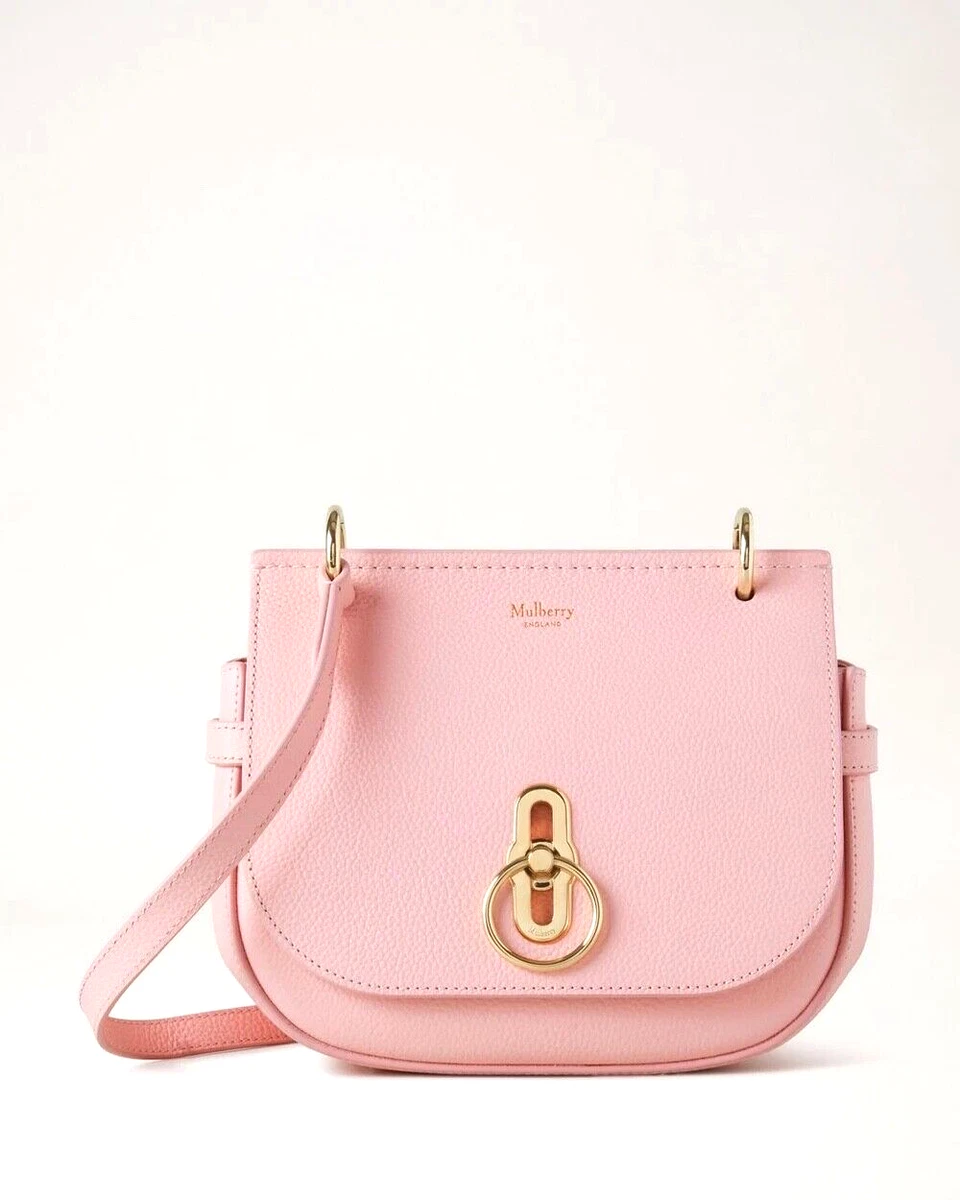 Mulberry Amberley Small Powder Pink Classic Leather Satchel Bag