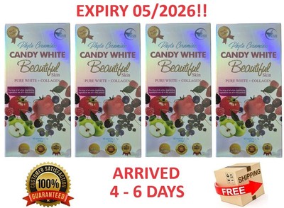 4 Boxes Phyto Ceramides CANDY WHITE Skin Whitening Collagen  By DSM Fresh Stocks