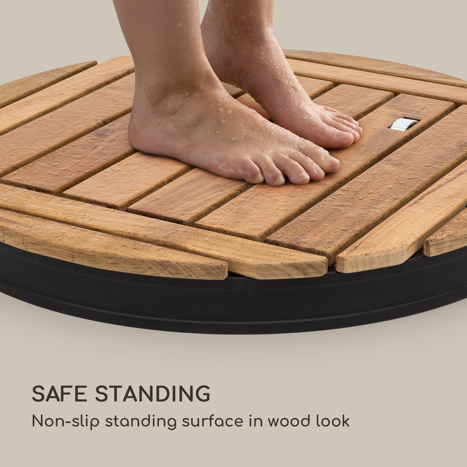 Garden Shower Outdoor Camping Outside Floor Portable Shower Bath Teak