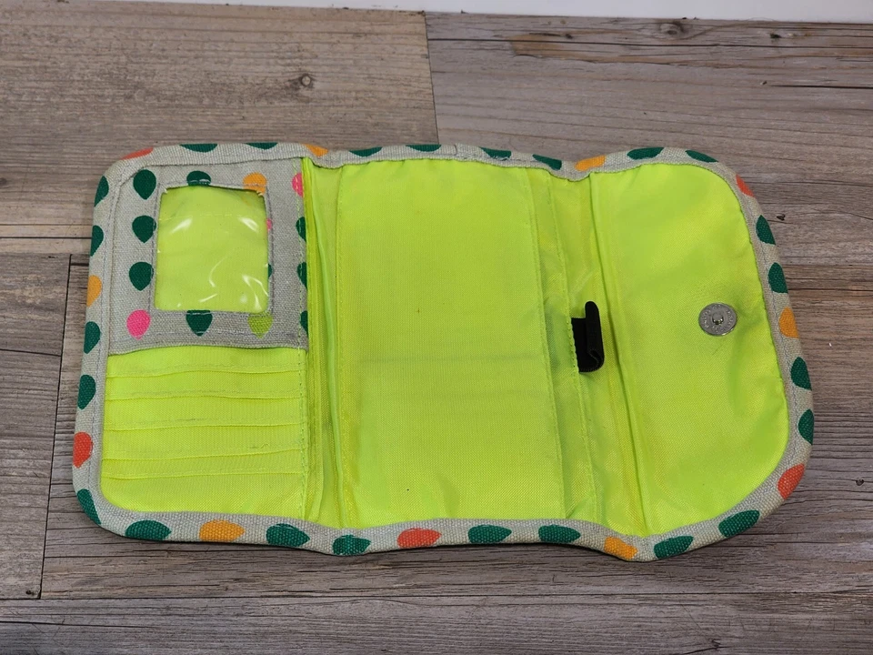 Mujer KAVU Cartera Lona Gotas de Lluvia Cierre Magnético Foto 3 de 4