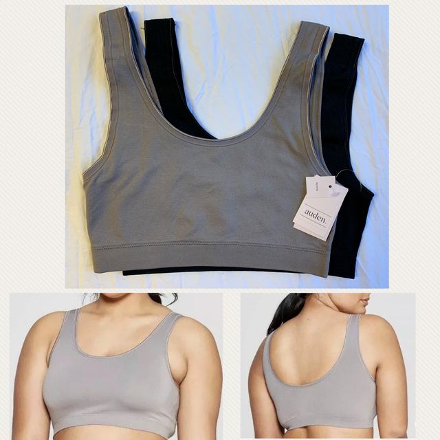 Women's 2Pack Unlined Seamless Nursing Bras Auden 553530 Black