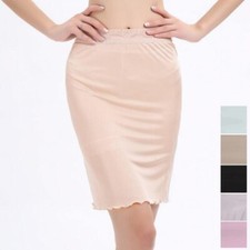 50 Silk 50 Viscose Lace Half Slip Nightdress Sleepwear Underskirt M L XL SS350