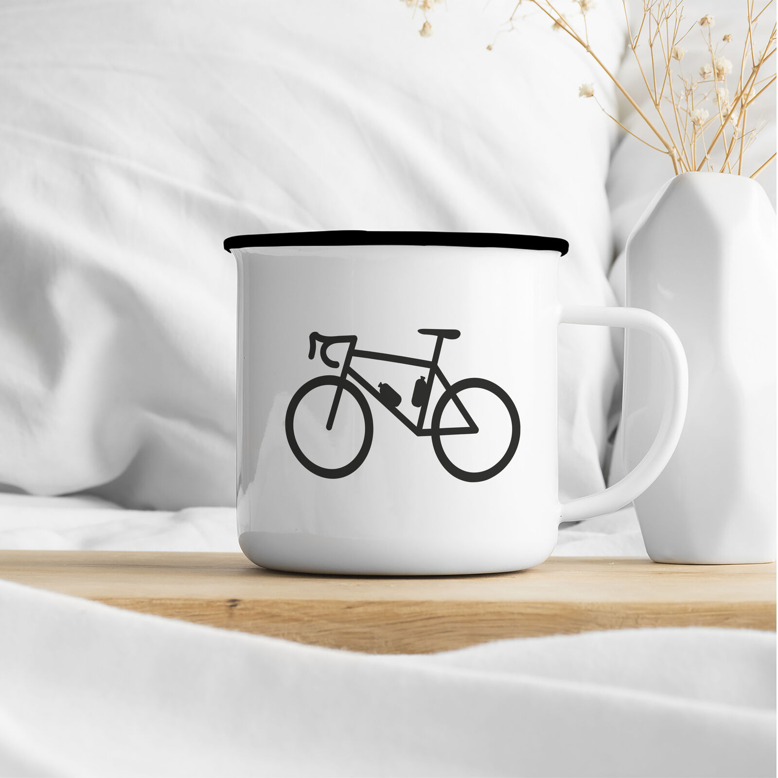 Bike Fahrrad Geschenk Idee Emaille Tasse Fahrrad Kaffeetasse Souvenir Weihnachts