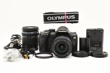 [2462 Shots] Olympus E-520 DSLR 14-42mm 40-150mm Lens Kit [Near MINT] [DDP US]