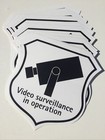 10-Pack “Video Surveillance in Operation” Vinyl Decal CCTV Sticker