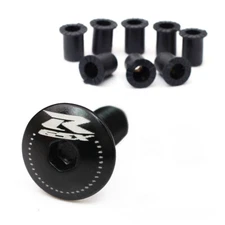 Black M5 Motorcycle Windscreen Fairing Bolts 8pcs For Suzuki GSXR 600/750 00-19