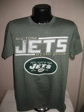 NFL New York Jets Football AFC East Logo Shirt Mens Size Nwt Green NWT Majestic