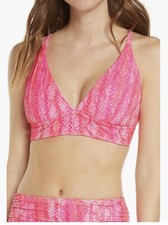 Isabella Rose Pink 2 Piece Bath Suit Bikini Size D Bottoms Size S