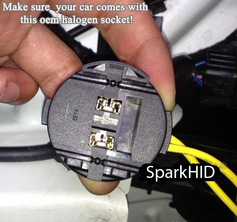 2pcs XENON HID H7 light Bulb Adapters adaptor Holders FOR Kia RIO K5 Azera Forte - Image 3 of 4