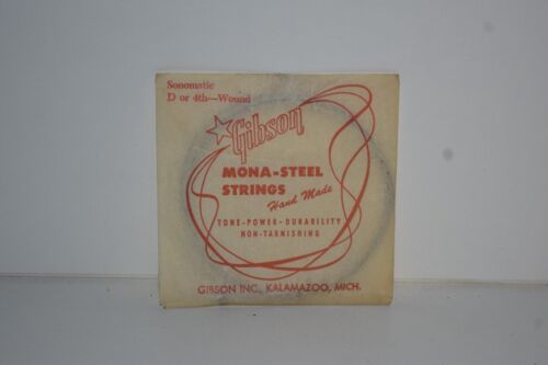 Gibson, corde chitarra, Mona-STEEL Strings, D or 4th-wound #122