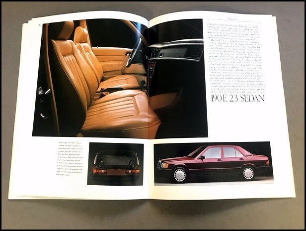 1988 Mercedes Benz 190 190E 190D 46-page Original Sales Brochure Catalog Foto 3 de 4