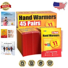 Super Long Lasting Hand Warmers 45 Pairs 11 Hrs Natural Air Activated TSA Safe