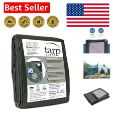 10 x 20 Ft Heavy-Duty Tarp - Waterproof, UV Protected & Reversible