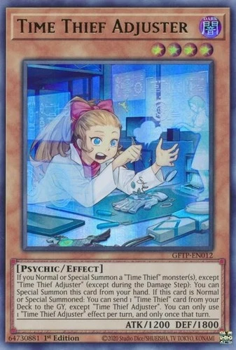 Time Thief Adjuster GFTP-EN012 Ghosts from the Past 1st Edition Ultra Rare NM