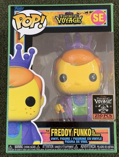 SDCC 2024 Funko Fundays Exclusive Batman Freddy as Penguin Blacklight Pop LE 250