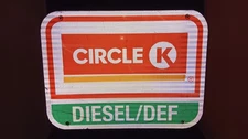 Circle K Gas Station Reflective Metal Highway HWY Sign 18x24 Diesel Advertising