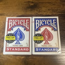 2 New Sealed Deck of Bicycle Standard Face Poker Playing Cards 1 BLUE  1 RED