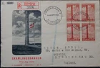 Denmark Danish boarder fund registered first day cover 1953