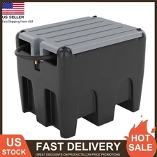 48 Gallon Portable Diesel Tank, Fuel Tank With 12V Electric Fuel Transfer Pump