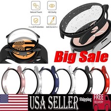 Samsung Galaxy Watch 4 5 6 7 FE 40/44 Tempered Glass Protector Screen Case Cover