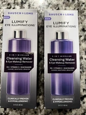 2 Pack: Bausch + Lomb Lumify 3 in 1 Micellar Cleansing Water 5.4oz ea 2870 R4P1